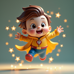 3D Toys — Stylized 3D-render Mascot With Glossy Vinyl-toy Character #0004 (Seedream)