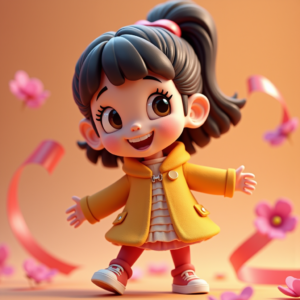 3D Toys — Stylized 3D-render Mascot With Glossy Vinyl-toy Character #0269 (Dreamina)