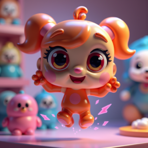 3D Toys — Stylized 3D-render Mascot With Glossy Vinyl-toy Character #0275 (ChatGPT)