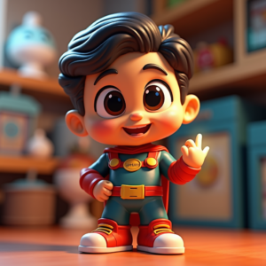 3D Toys — Stylized 3D-render Mascot With Glossy Vinyl-toy Character #0281 (Dreamina)