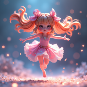 Anime — Magical Girl Character With Flowing Ribbon-trimmed Character #0006 (Seedream)