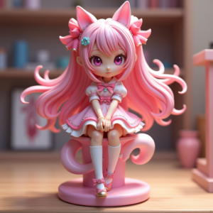 Anime — Magical Girl Character With Flowing Ribbon-trimmed Character #0096 (Gemini)