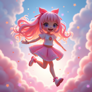 Anime — Magical Girl Character With Flowing Ribbon-trimmed Character #0186 (Seedream)