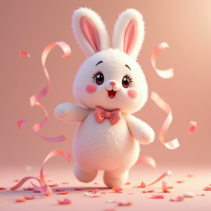 Anime — Round-eyed Pastel Bunny Plush Character With Character #0069 (Stable Diffusion)