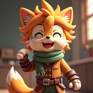 Anime — Spiky-haired Anime Hero In A Battle-worn Character #0050 (Firefly)