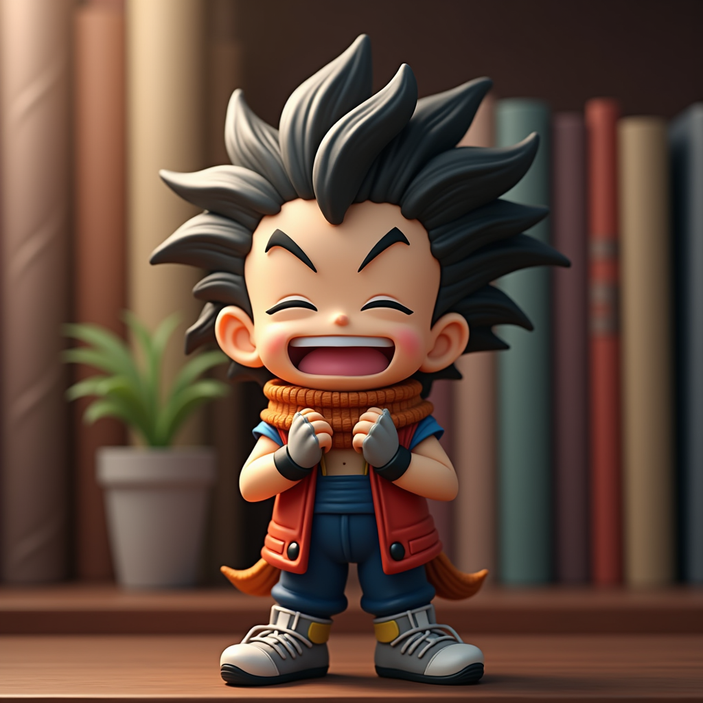 Anime — Spiky-haired Anime Hero In A Battle-worn Character #0098 (Firefly)
