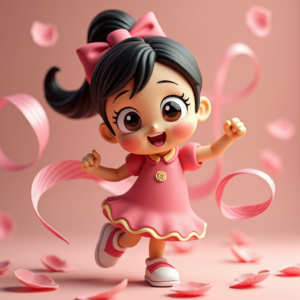 Anime — Stylized 3D-render Mascot With Glossy Vinyl-toy Character #0070 (FLUX)