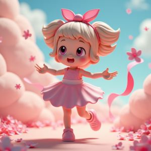 Anime — Stylized 3D-render Mascot With Glossy Vinyl-toy Character #0214 (FLUX)