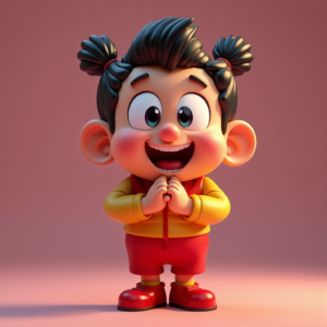 Anime — Stylized 3D-render Mascot With Glossy Vinyl-toy Character #0265 (ChatGPT)