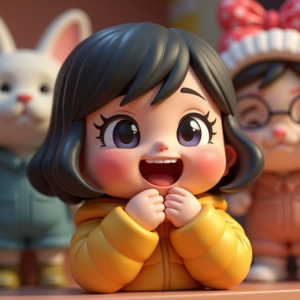Anime — Stylized 3D-render Mascot With Glossy Vinyl-toy Character #0301 (ChatGPT)