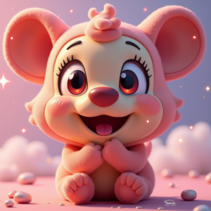 Anime — Stylized 3D-render Mascot With Glossy Vinyl-toy Character #0337 (ChatGPT)