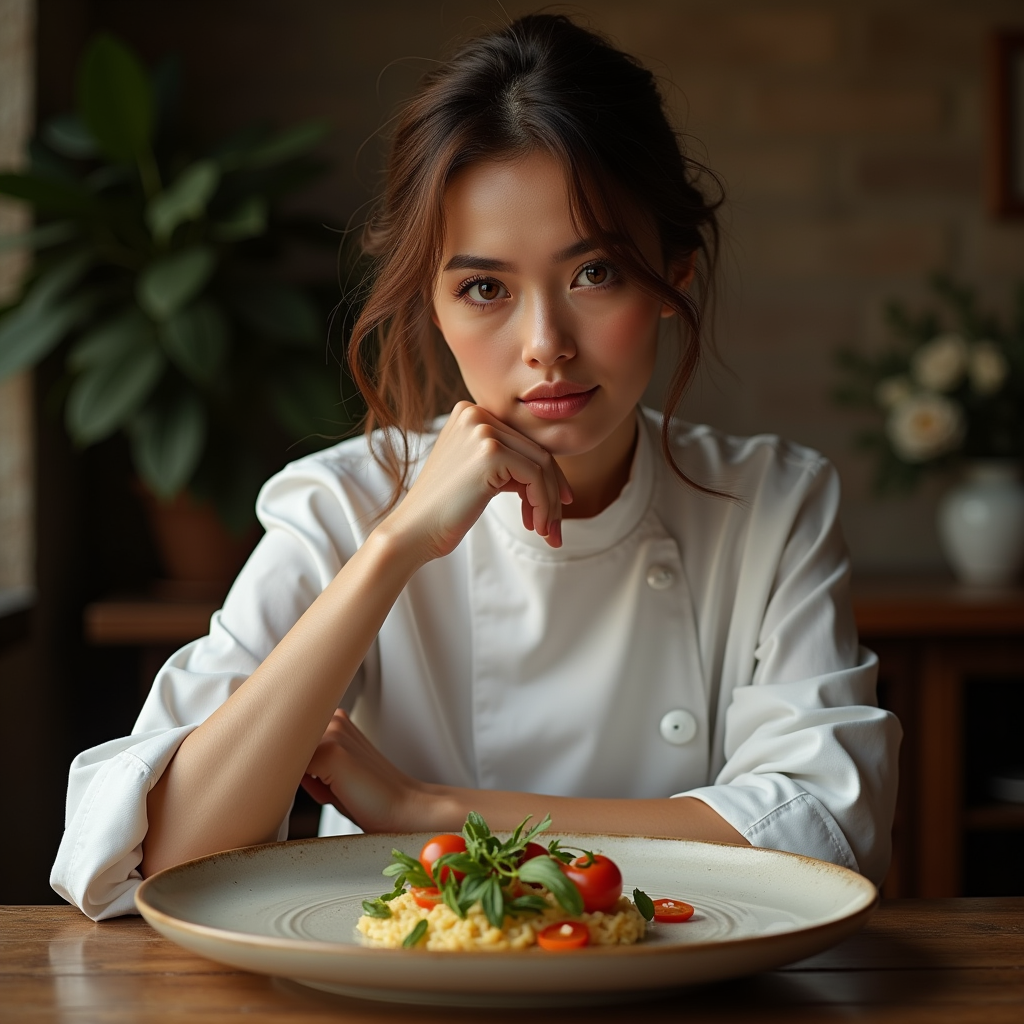 Beauty — Chef In A Crisp White Uniform Photography #0267 (Dreamina)