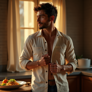Beauty — Man In A Relaxed Linen Shirt Photography #0104 (Gemini)