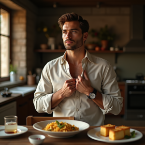 Beauty — Man In A Relaxed Linen Shirt Photography #0289 (Leonardo)