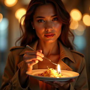 Beauty — Model In A Structured Trench Coat Photography #0245 (Stable Diffusion)