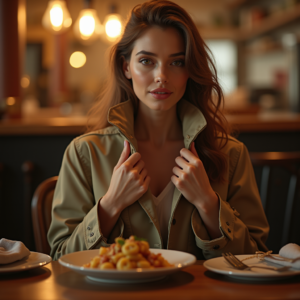 Beauty — Model In A Structured Trench Coat Photography #0293 (Stable Diffusion)