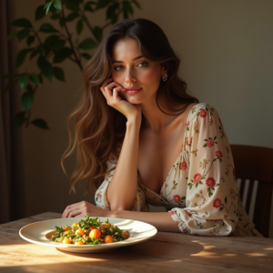 Beauty — Woman In A Flowing Floral Sundress Photography #0266 (Seedream)