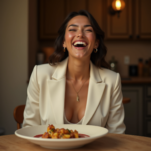 Beauty — Woman In A Tailored Ivory Blazer Photography #0270 (FLUX)