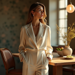 Beauty — Woman In A Tailored Ivory Blazer Photography #0282 (FLUX)