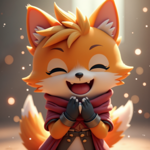 Cartoon Animals — Spiky-haired Anime Hero In A Battle-worn Character #0134 (Leonardo)