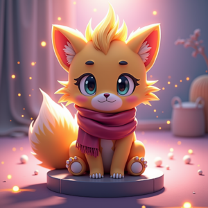 Cartoon Animals — Spiky-haired Anime Hero In A Battle-worn Character #0326 (Leonardo)