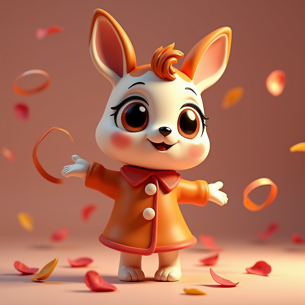 Cartoon Animals — Stylized 3D-render Mascot With Glossy Vinyl-toy Character #0106 (ChatGPT)