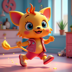 Cartoon Animals — Stylized 3D-render Mascot With Glossy Vinyl-toy Character #0346 (ChatGPT)