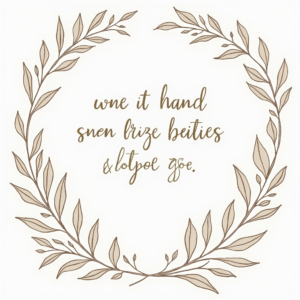 Coloring Pages — Cozy Hand-lettered Quote Framed By Minimal Printable / Etsy #0140 (Stable Diffusion)