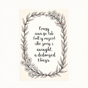 Coloring Pages — Cozy Hand-lettered Quote Framed By Minimal Printable / Etsy #0194 (Recraft)
