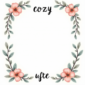 Coloring Pages — Cozy Hand-lettered Quote Framed By Minimal Printable / Etsy #0316 (Leonardo)