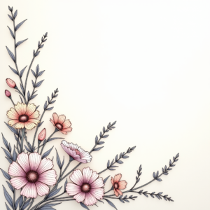 Coloring Pages — Delicate Line-art Bouquet Of Wildflowers With Printable / Etsy #0061 (Firefly)