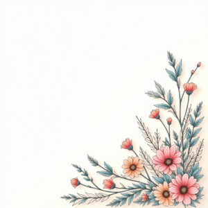 Coloring Pages — Delicate Line-art Bouquet Of Wildflowers With Printable / Etsy #0097 (Firefly)