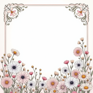 Coloring Pages — Delicate Line-art Bouquet Of Wildflowers With Printable / Etsy #0121 (Firefly)