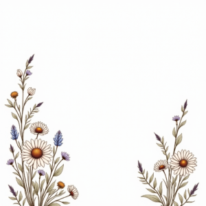 Coloring Pages — Delicate Line-art Bouquet Of Wildflowers With Printable / Etsy #0127 (Midjourney)