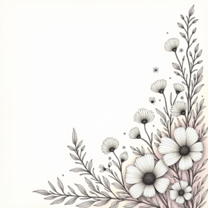 Coloring Pages — Delicate Line-art Bouquet Of Wildflowers With Printable / Etsy #0205 (Firefly)