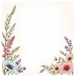 Coloring Pages — Delicate Line-art Bouquet Of Wildflowers With Printable / Etsy #0249 (FLUX)