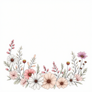 Coloring Pages — Delicate Line-art Bouquet Of Wildflowers With Printable / Etsy #0297 (FLUX)