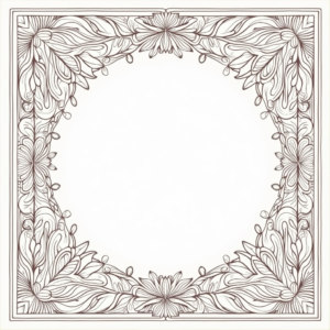 Coloring Pages — Intricate Mandala Pattern Radiating From A Printable / Etsy #0015 (Ideogram)