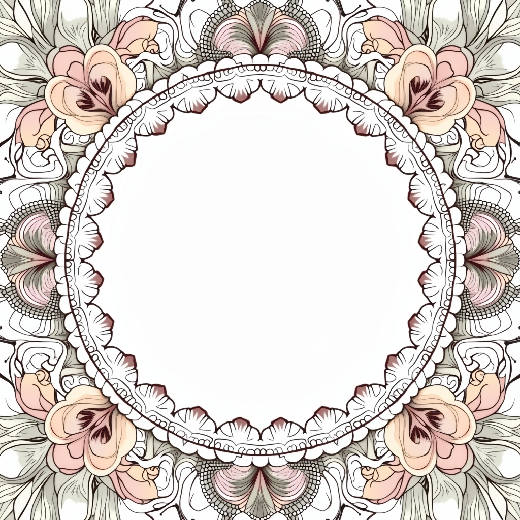 Coloring Pages — Intricate Mandala Pattern Radiating From A Printable / Etsy #0021 (FLUX)
