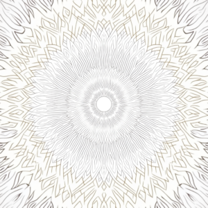 Coloring Pages — Intricate Mandala Pattern Radiating From A Printable / Etsy #0027 (Ideogram)