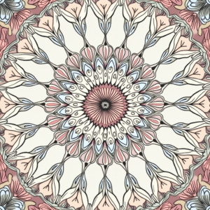 Coloring Pages — Intricate Mandala Pattern Radiating From A Printable / Etsy #0045 (FLUX)