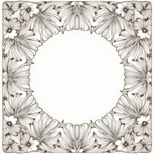 Coloring Pages — Intricate Mandala Pattern Radiating From A Printable / Etsy #0219 (Ideogram)