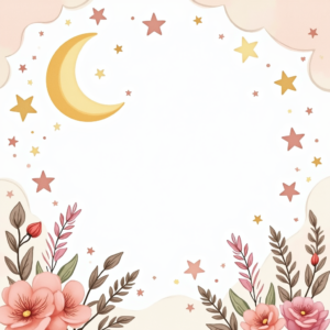 Coloring Pages — Soft Watercolor-style Moon-and-stars Nursery Motif Printable / Etsy #0023 (Gemini)
