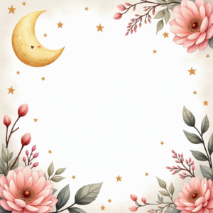 Coloring Pages — Soft Watercolor-style Moon-and-stars Nursery Motif Printable / Etsy #0041 (Seedream)