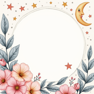 Coloring Pages — Soft Watercolor-style Moon-and-stars Nursery Motif Printable / Etsy #0059 (Gemini)