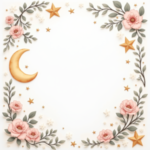Coloring Pages — Soft Watercolor-style Moon-and-stars Nursery Motif Printable / Etsy #0065 (Seedream)