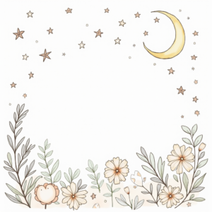 Coloring Pages — Soft Watercolor-style Moon-and-stars Nursery Motif Printable / Etsy #0137 (Seedream)