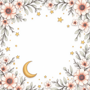 Coloring Pages — Soft Watercolor-style Moon-and-stars Nursery Motif Printable / Etsy #0179 (Gemini)