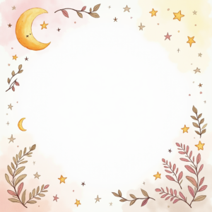 Coloring Pages — Soft Watercolor-style Moon-and-stars Nursery Motif Printable / Etsy #0253 (Firefly)