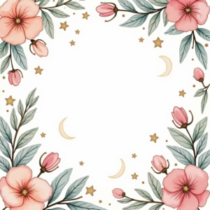 Coloring Pages — Soft Watercolor-style Moon-and-stars Nursery Motif Printable / Etsy #0337 (Firefly)